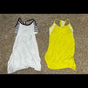 Lululemon tanks with built in bra size 2